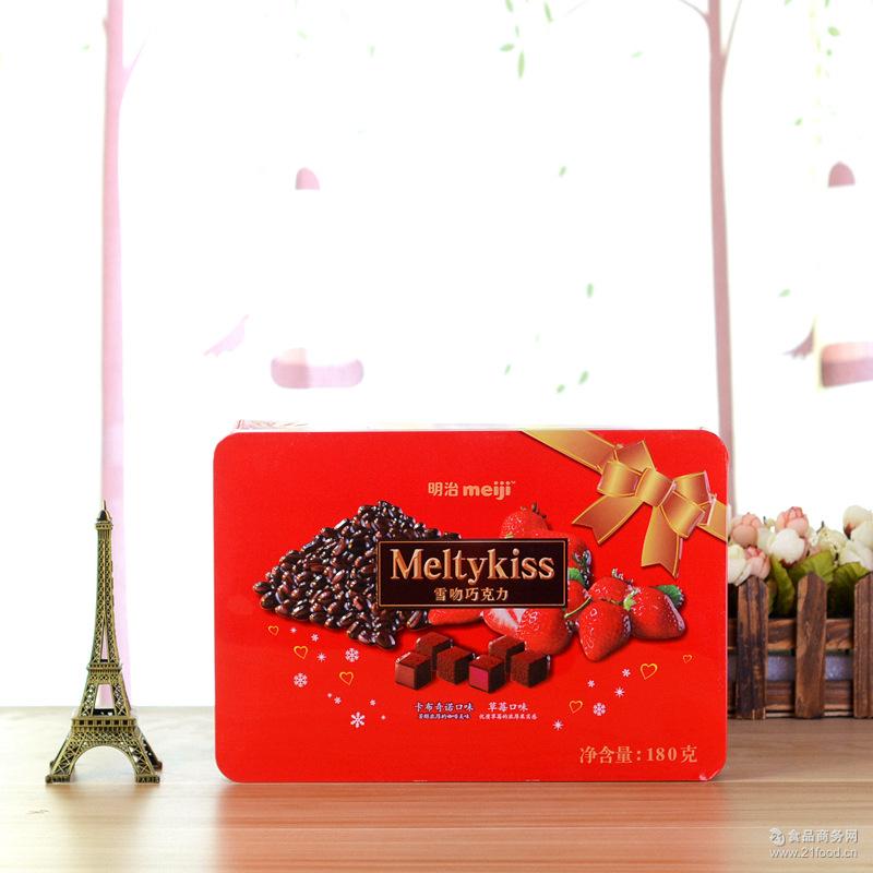 草莓巧克力铁盒礼盒装结婚订婚回礼 日本meij