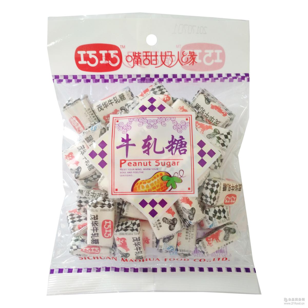 成都特产 30袋/箱 喜糖麦芽糖 巧巧花生原果原味牛轧糖227g