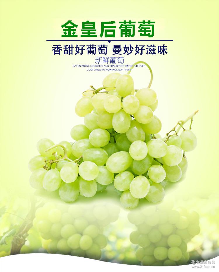 新鲜葡萄礼盒装4斤/盒 金皇后葡萄批发爽口多汁 四川省内顺丰包邮