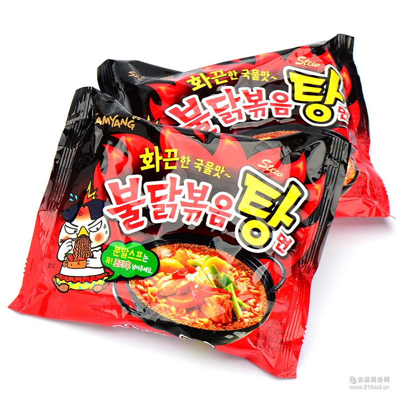 进口零食韩国食品三养火鸡面方便面甜辣味面条