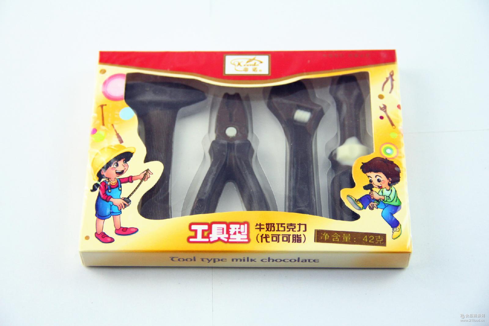 超市货源 儿童食品玩具 巧克力工具型42g帝诺
