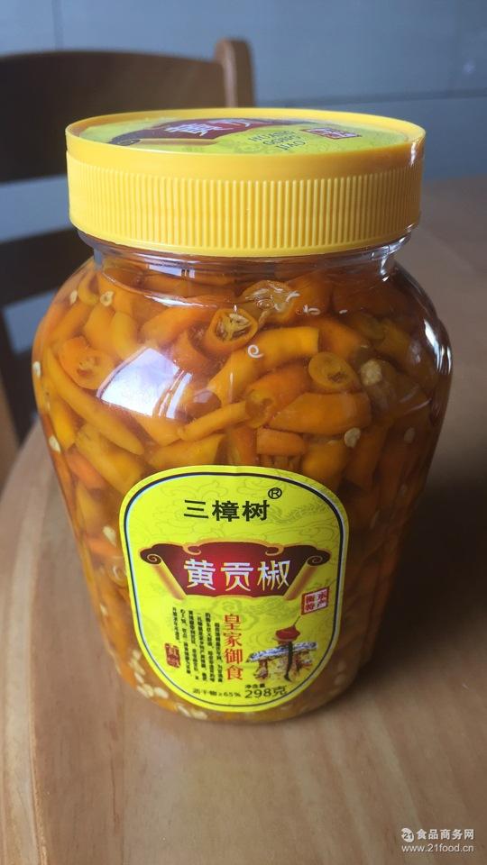 湖南三樟树黄贡椒衡东特产调味品辣椒酱厂家批发辣椒酒店家庭