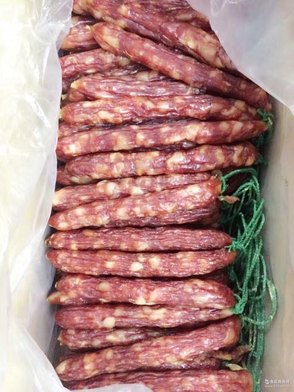 年货 广西钦州特产 加瘦腊肠散装5kg 名香园腊味 批发