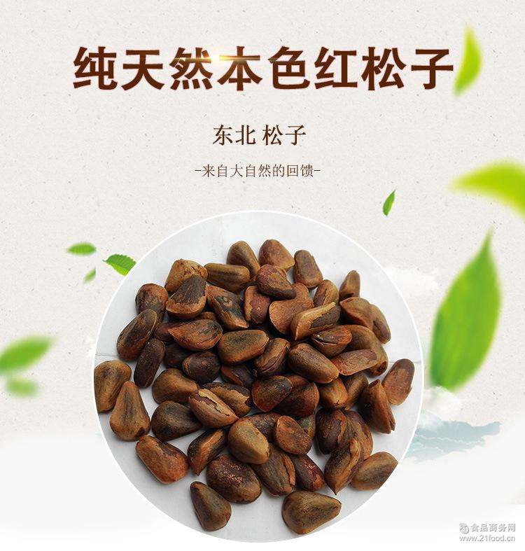 500g 本色非油炸红松子 经销批发 大颗粒原味东北野生