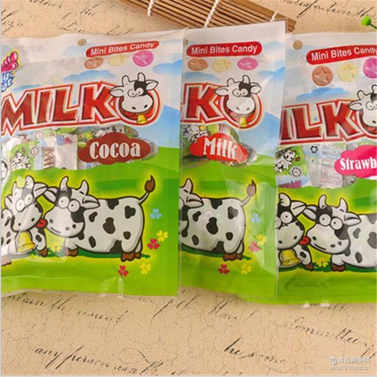 正品进口马来西亚零食 儿童干吃硬糖牛奶钙奶