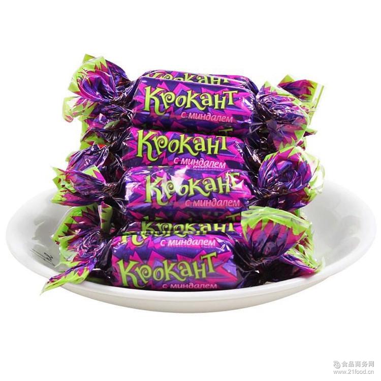 俄罗斯进口紫皮糖 进口 糖果巧克力 kdv紫皮糖 零食直批 一斤装批发价格 巧克力-食品商务网