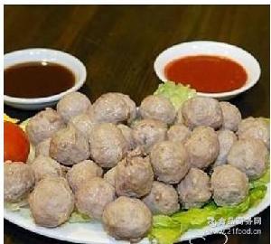 舌尖上的中国潮汕特色小吃汕头特产食品手打牛肉丸火锅料肉丸